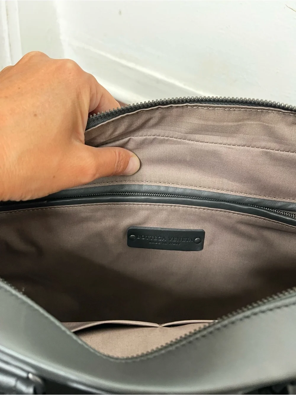 BOTTEGA VENETA BLACK LEATHER INTRECCIATO BRIEFCASE LAPTOP BAG $4200 RETAIL